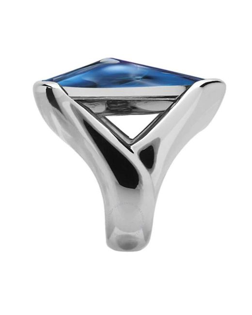 Baccarat Gray Ring Medium Silverclear Crystal Riviera