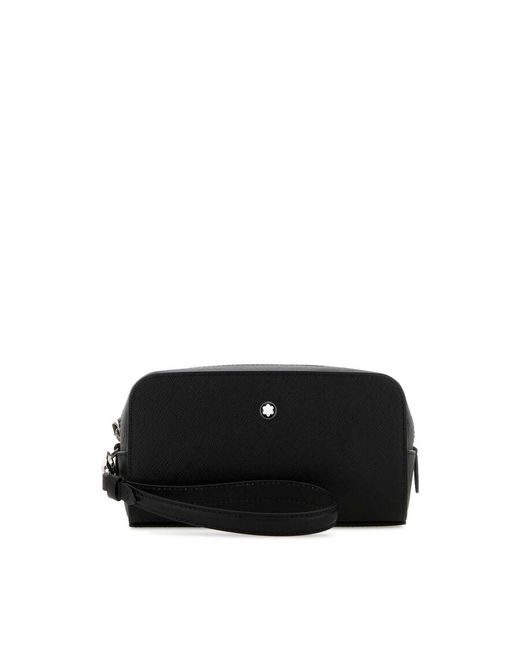 Montblanc Black Leather Clutch for men