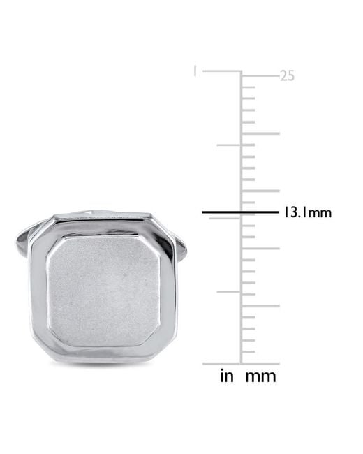 Amour Gray Square Cufflinks for men