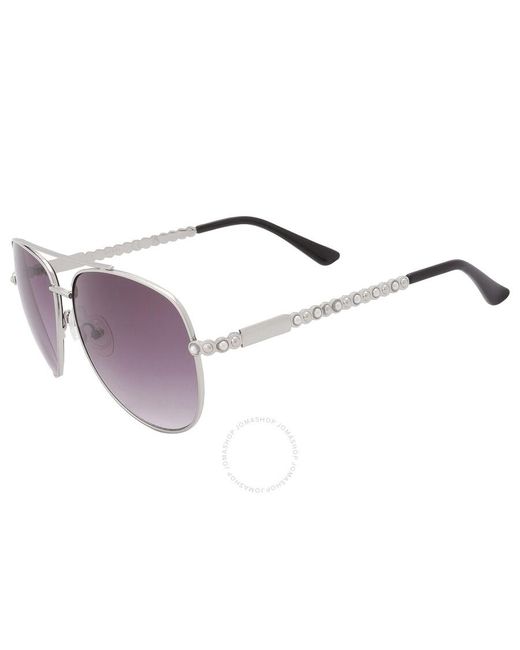 Guess Factory Purple Smoke Gradient Pilot Sunglasses Gf0356 10b 59