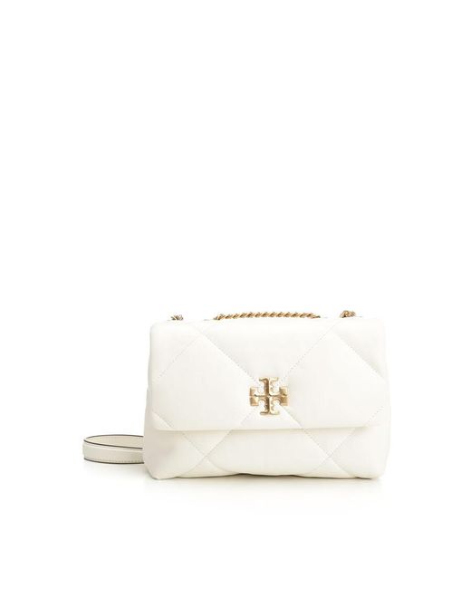 Tory Burch White Kira Small Shoulder Bag