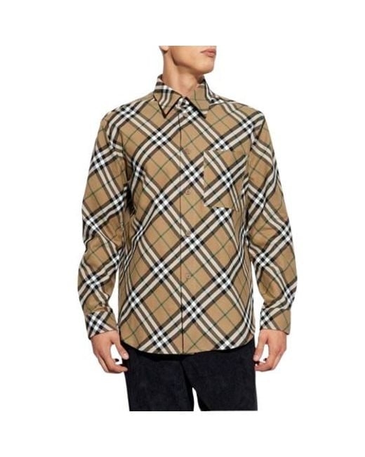 Burberry Natural Casual Shirts for men