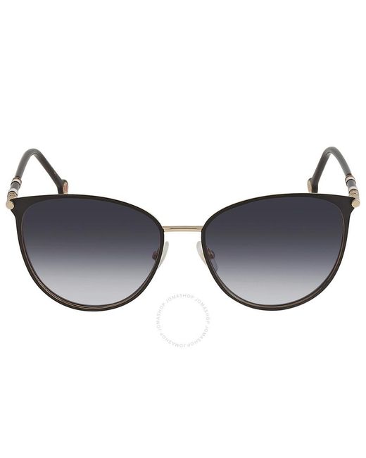 Carolina Herrera Blue Grey Butterfly Sunglasses