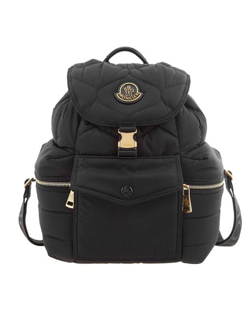 Moncler Black Astro Quilted Nylon Backpack