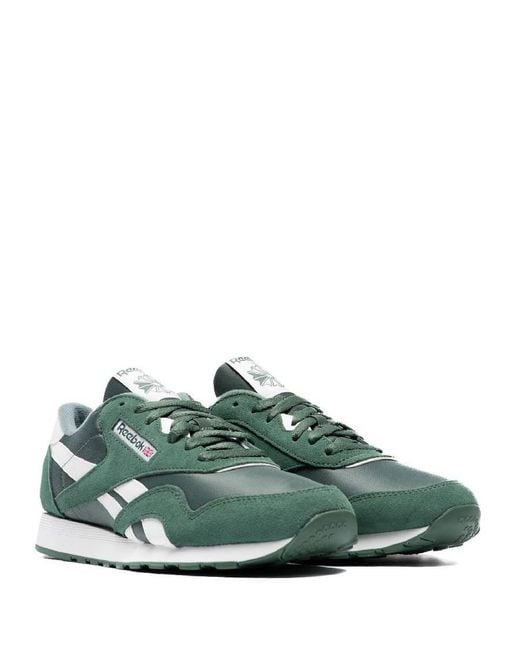 Reebok Green Classic Nylon Trainers for men