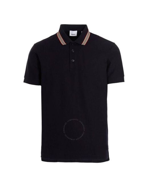 Burberry Icon Stripe Collar Short Sleeve Polo Shirt in Blue for Men Lyst
