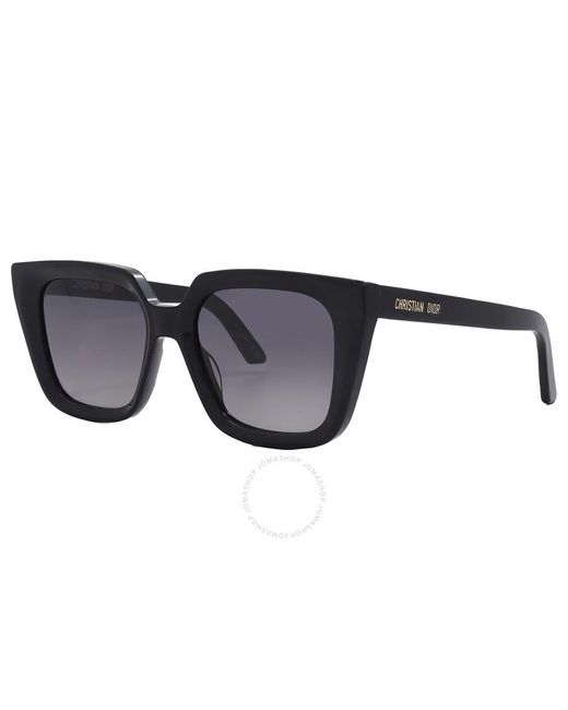 Dior Black Smoke Gradient Butterfly Sunglasses Midnight S1i Cd40092i 01b 53