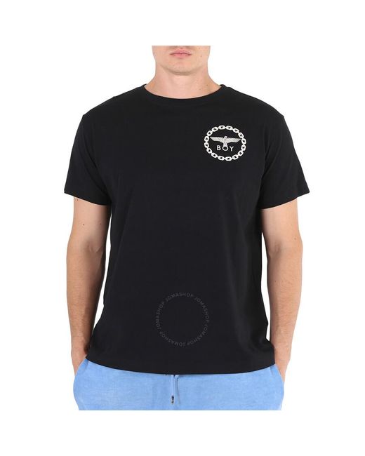 BOY London Black/white Eagle Backprint Graphic T-shirt for men