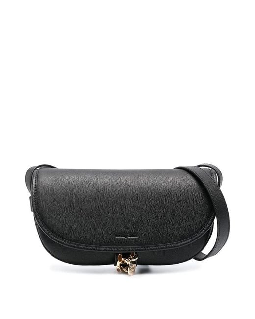 See By Chloé Black Mara Leather Baguette Bag
