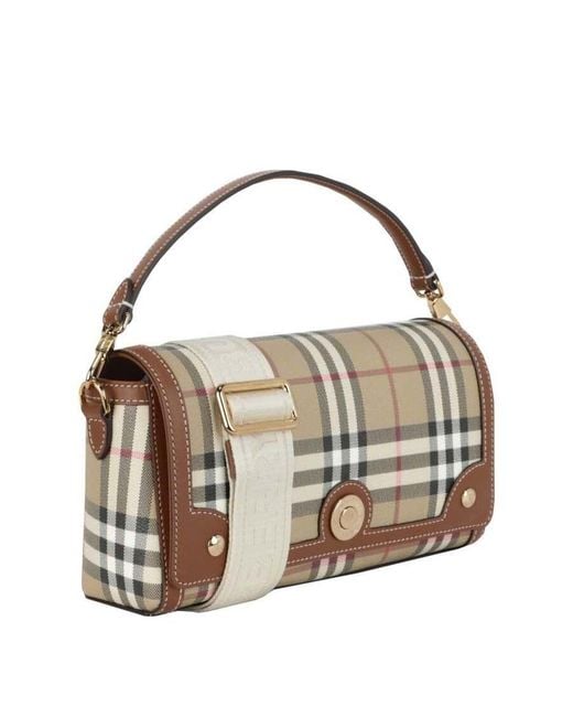 Burberry Metallic Top Handle Note Bag 'Briar'