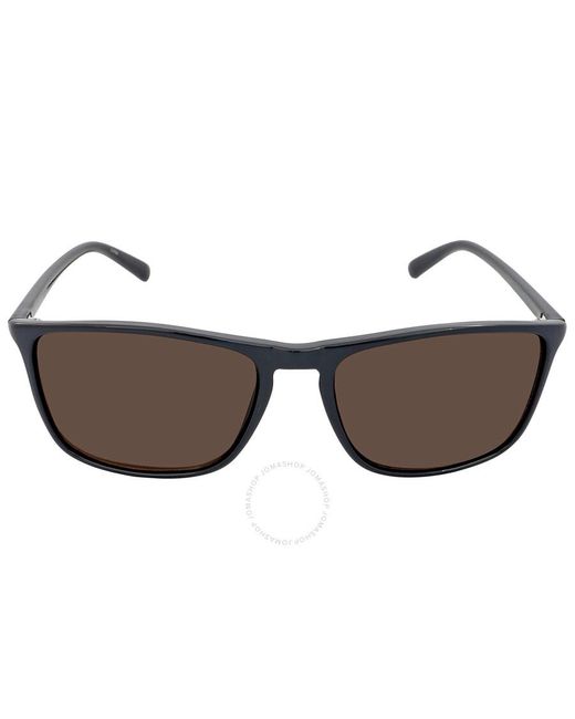 Calvin Klein Brown Rectangular Sunglasses for men