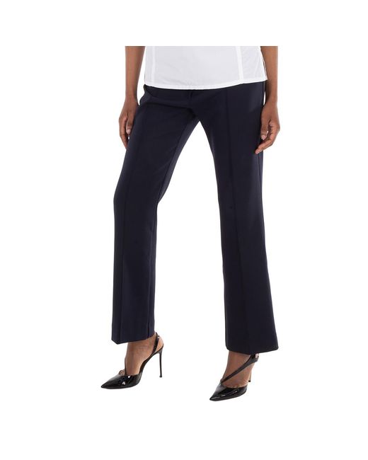 Lacoste Blue Flared High-Waisted Formal Pants