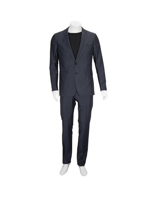 Burberry Blue Soho Fit Wool Mohair Suit for men