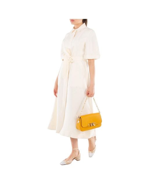 Michael Kors Yellow Leather Shoulder Bag