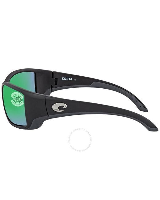 Costa Del Mar Blackfin Green Mirror Polarized Glass Sunglasses Bl 11 Ogmglp 62 for men