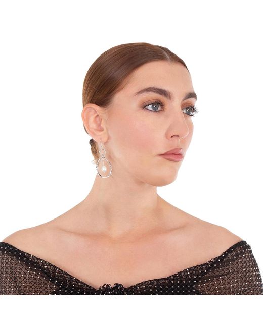 Diamanti Per Tutti Metallic Vivien Oval Shaped Earrings for men