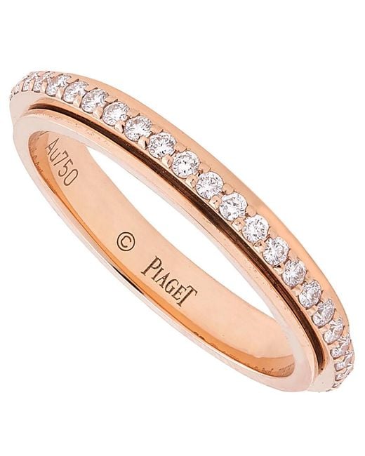 Piaget Metallic Possession 18K Rose 0.32 Ct Diamond Ring