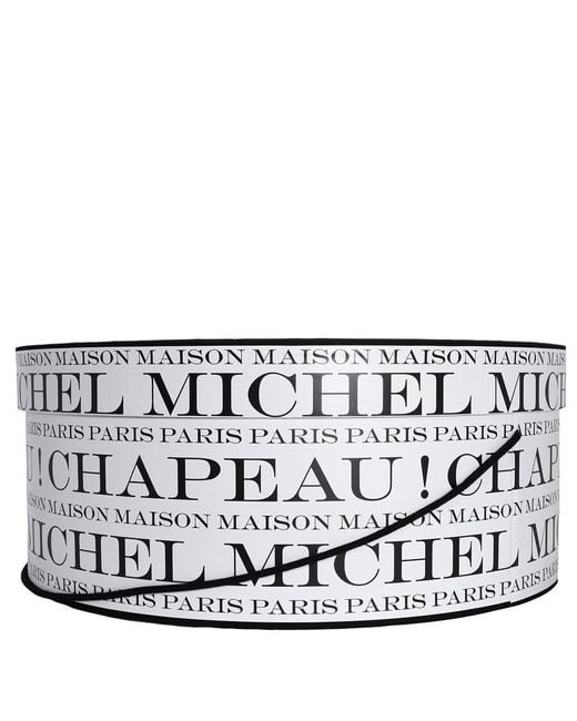 Maison Michel White Recyclable Short Hat Box