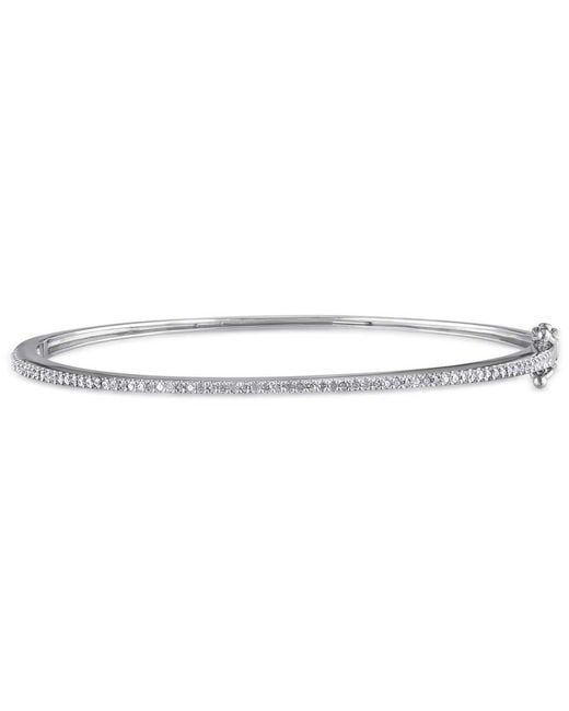 Amour Metallic 1/4 Ct Tw Diamond Bangle