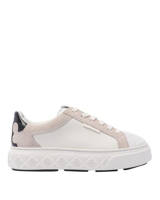 Tory Burch White Ladybug Leather Sneakers