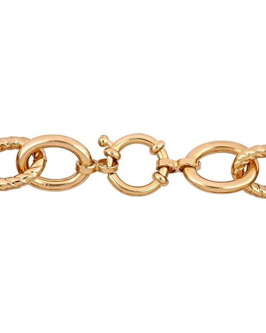 Amour Metallic Oval Link Bracelet for men