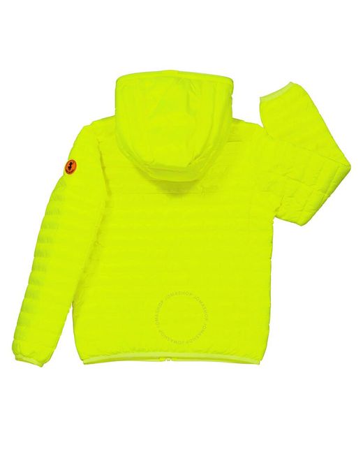 Save The Duck Yellow Kids Fluo Gillo Puffer Jacket
