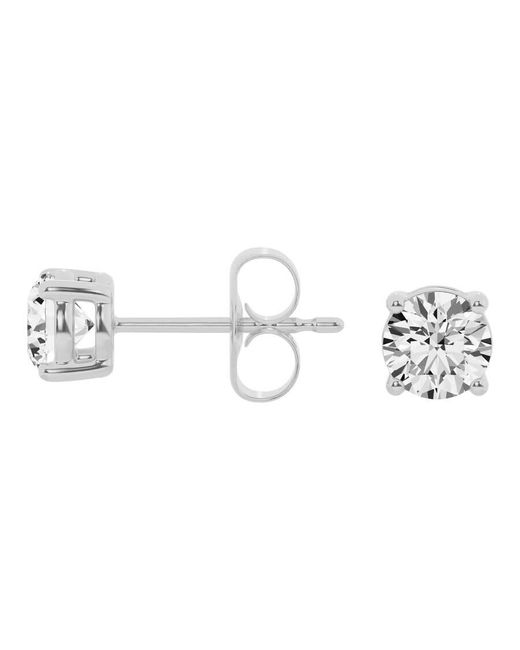 Brilliant Diamond Metallic 14Kt 1.50 Carat Lab Grown Diamond Stud Earrings For