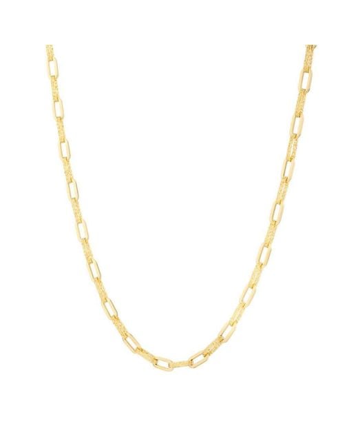 Tresorra Metallic 14K Diamant Paperclip Chain Necklace