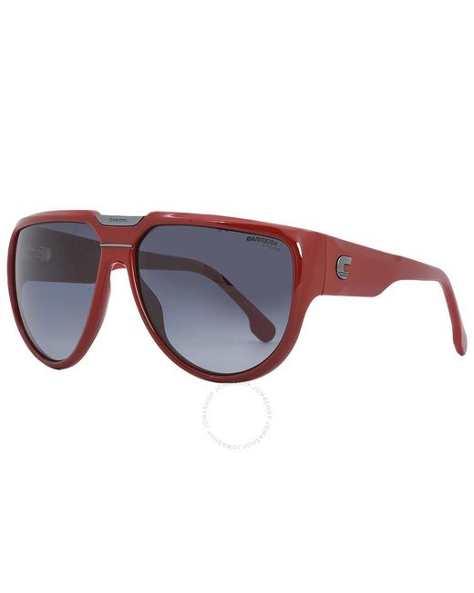Carrera Gray Grey Shaded Browline Sunglasses Flaglab 13 0c9a/9o 62