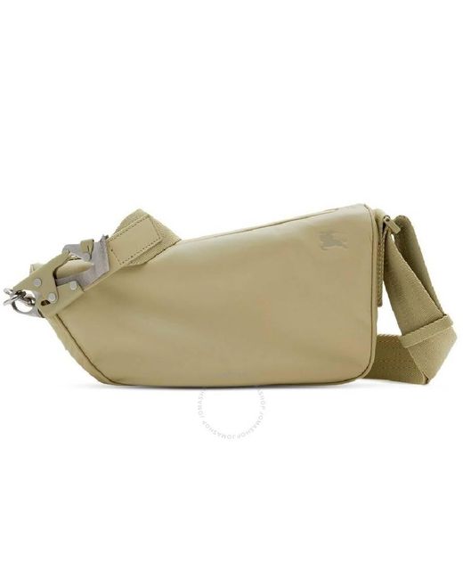 Burberry Green Burbery Calf Leather Shield Crossbody Bag