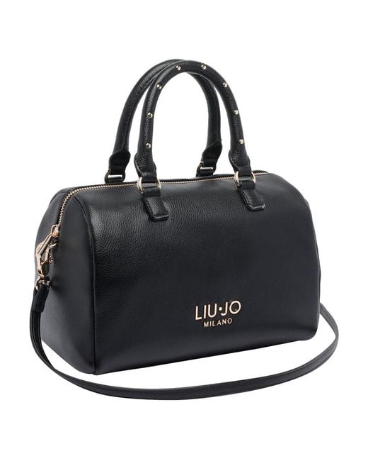 Liu Jo Black Logo Satchel