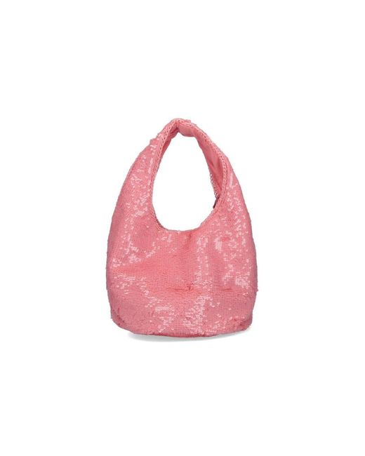 J.W. Anderson Pink J.W. Anderson Sequin Embellished Small Tote Bag