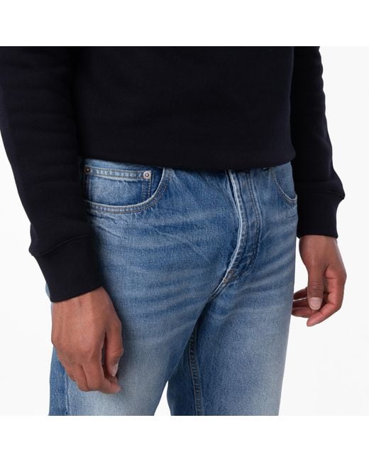 Saint Laurent Blue Baggy Denim Jeans, Waist for men