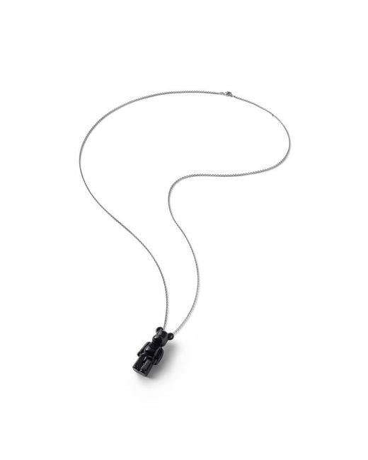 Baccarat Metallic Crystal Bear-Necklace