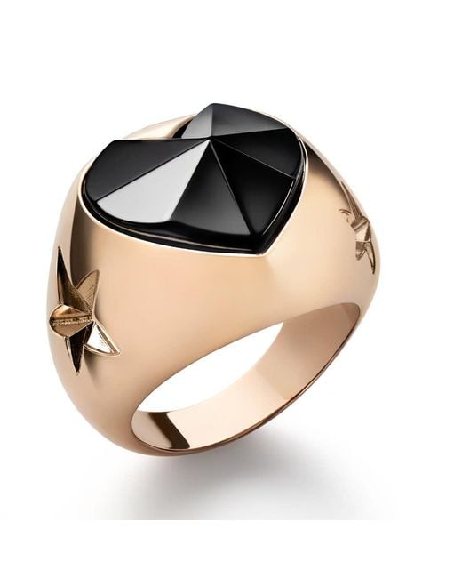 Baccarat Black 'Etoile De Mon Coeur' Crystal Ring .5 2812880