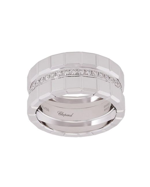 Chopard Metallic Ice Cube 18K Diamond Ring