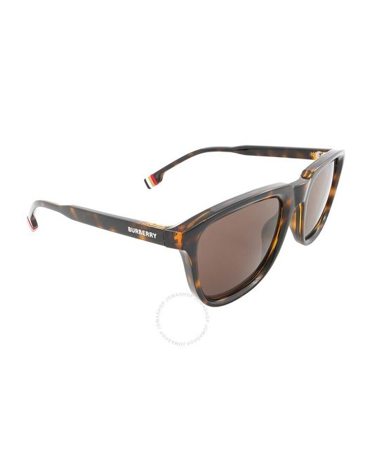 Burberry Dark Brown Square Sunglasses Be4381u 300273 54 for men