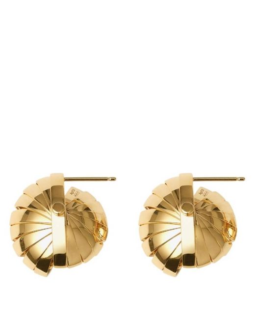 Burberry Metallic Plated Armour Earrings