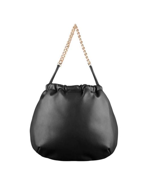 A.P.C. Black Ninon Logo Chain Shoulder Bag