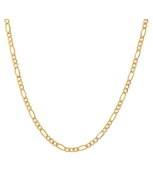 Kylie Harper Metallic 14K 2.5Mm Figaro Link Chain Necklace, 18" for men