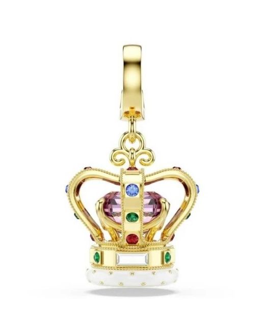 Swarovski Metallic Minions-Plated Crown Charm