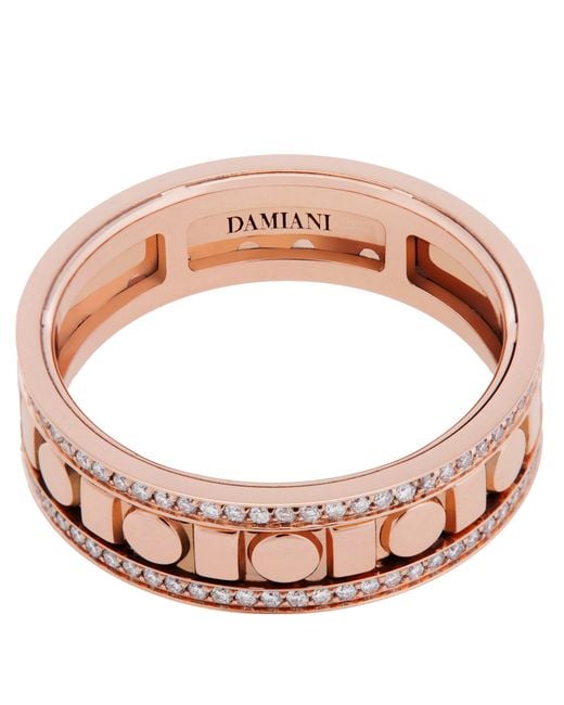 Damiani Pink Belle Epoque Reel Rose 0.37 Ct Diamond Ring for men