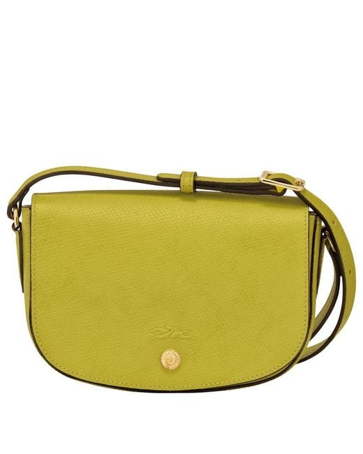 Longchamp Green Pure S Crossbody Leather Bag