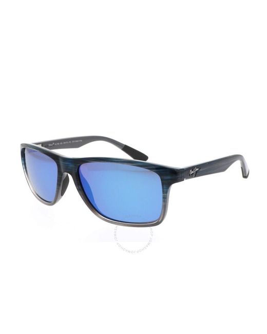 Maui Jim Onshore Blue Hawaii Rectangular Sunglasses B798-03s 58