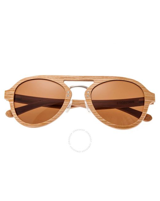 Earth Brown Cruz Wood Sunglasses