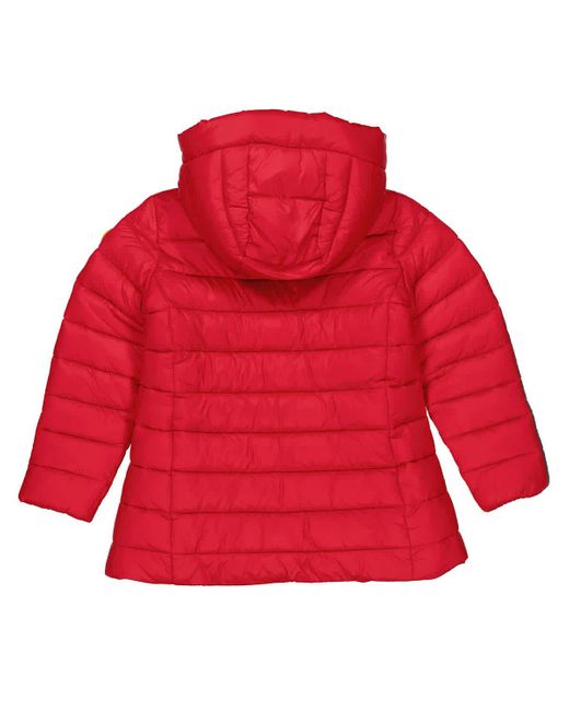 Save The Duck Red Girls Meryl Hooded Puffer Coat