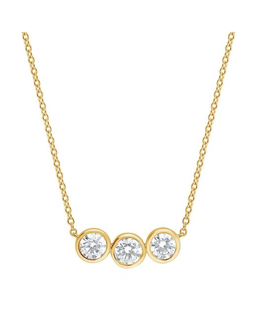 Brilliant Diamond Metallic 14Kt 0.80 Carat Lab Grown Diamond Necklace For for men