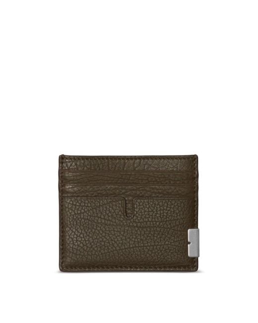 Burberry Brown Tall B Leather Card Case for men