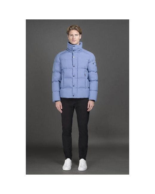 Moorer Blue Sky Quilted Puffer Jacket for men