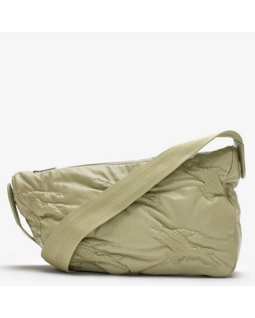 Burberry Green Medium Shield Messenger Bag for men